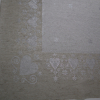 Jacquard panel obrus - prírodno/strieborné srdiečko s lurexom 160x200cm