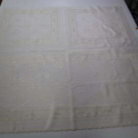 Jacquard panel 3x obrus - zlatý jeleň s lurexom 80x160cm + 2x 80x80cm