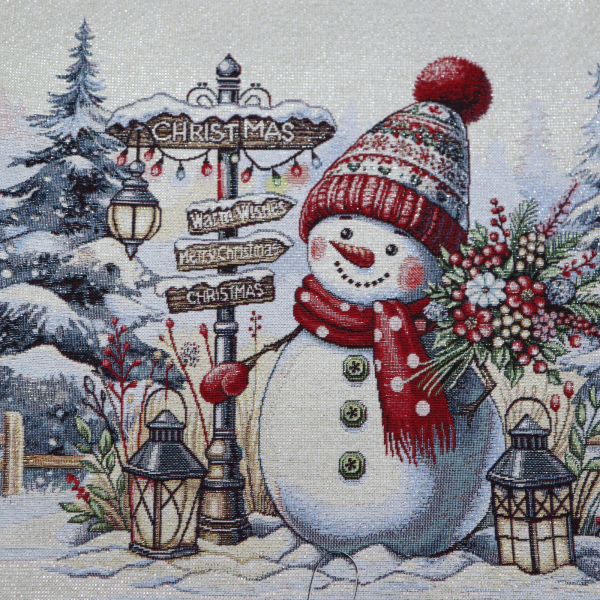 Gobelín panel - snehuliačik 50x50cm