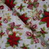 Vianočná dekoračná látka vianočné ruže