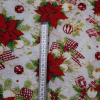 Vianočná dekoračná látka vianočné ruže