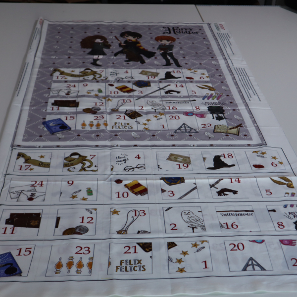 Bavlnený panel Adventný kalendár - Harry Potter 70x150cm