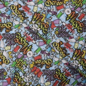 Bavlnená látka graffiti