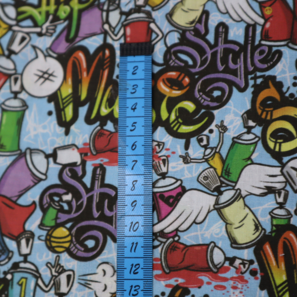 Bavlnená látka graffiti