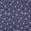 Bavlnená látka folk kvietky na tmavomodrej