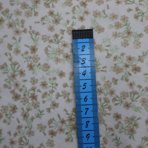 Bavlnená látka béžové kvety