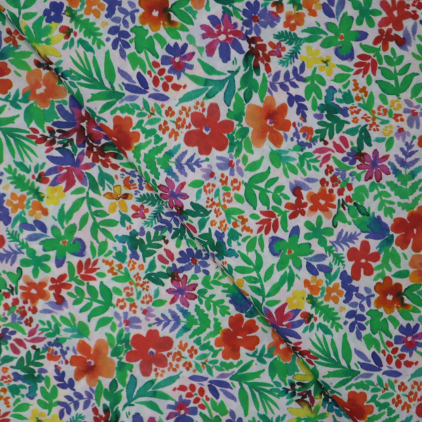 Bavlnená látka lúka kvetov