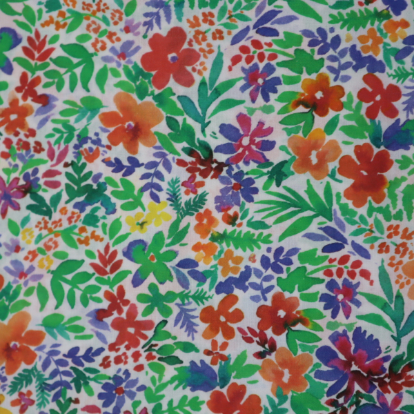 Bavlnená látka lúka kvetov