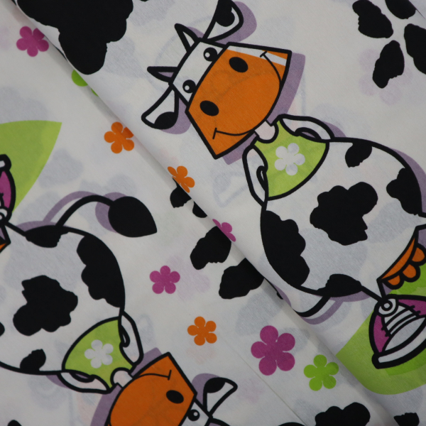 Dekoračná látka Loneta kráva