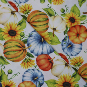 Dekoračná látka Loneta tekvička