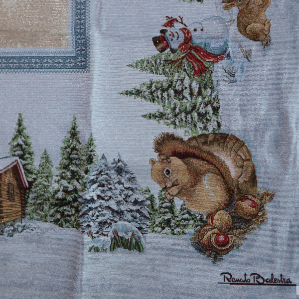 Gobelín panel s lurexom - obrus krajinka155x250cm