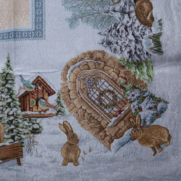 Gobelín panel s lurexom - obrus krajinka155x250cm