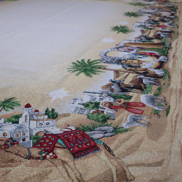Gobelín panel s lurexom - obrus betlehem 155x245cm