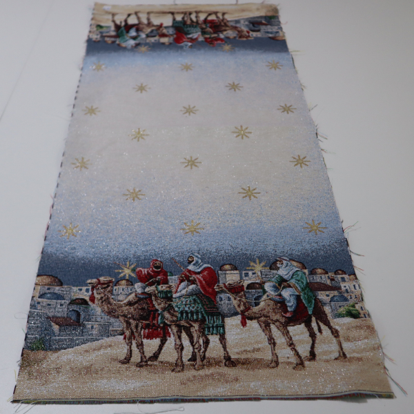 Gobelín panel s lurexom - štóla traja králi 40x100