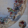 Gobelín panel - vianočný obrus 3 králi Ø80cm