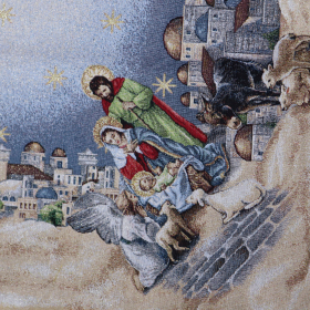 Gobelín panel s lurexom - obrus 3 Králi 100x100