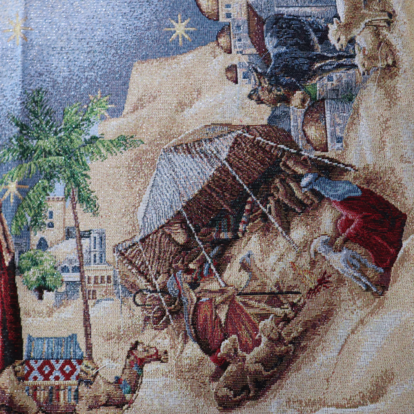 Gobelín panel s lurexom - obrus 3 králi 155x200