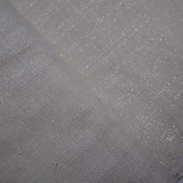 Dekoračná látka s lurexom smotanová so zlatou