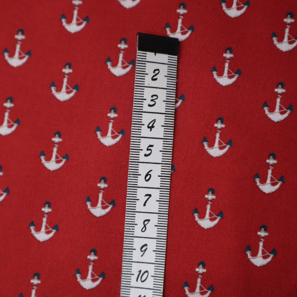 Bavlnená látka kotvičky