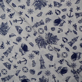 Bavlnená látka majáky