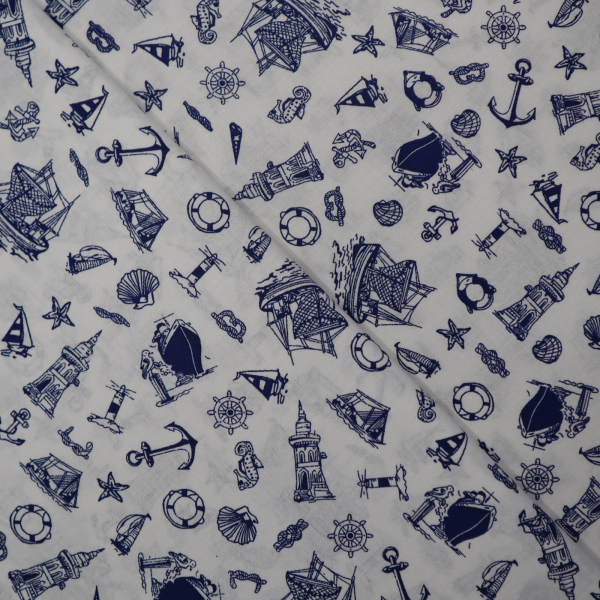 Bavlnená látka majáky