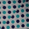 Bavlnená látka bodky modromodré