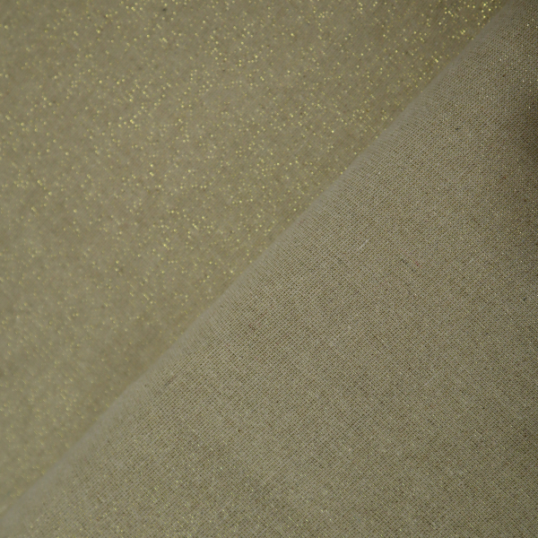 97% Ľan so zlatým lurexom