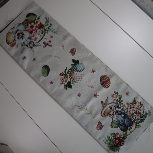 Veľkonočný gobelín panel - králičky 45x140cm