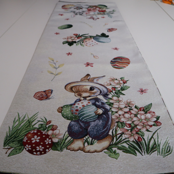 Veľkonočný gobelín panel - králičky 45x140cm