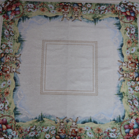 Gobelín panel - obrus králičky 140x140cm
