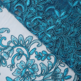 Krajka petrolejová/tyrkysová