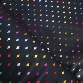 Softshell diamonds black multi foil