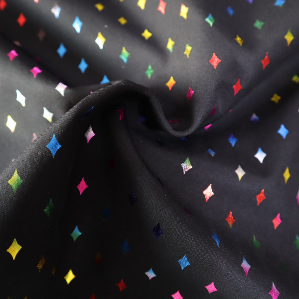 Softshell diamonds black multi foil