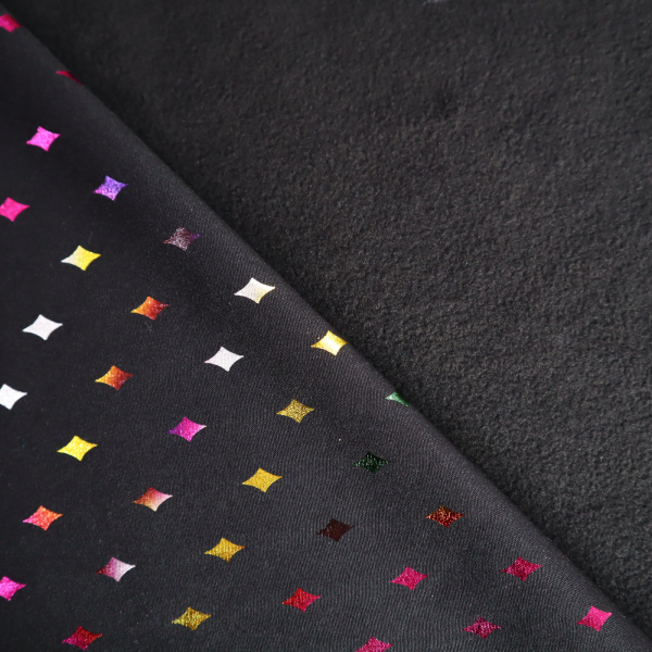 Softshell diamonds black multi foil
